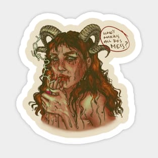 must be the devil 3:) Sticker